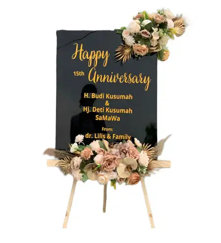 Papan Bunga Akrilik Silaing Bawah